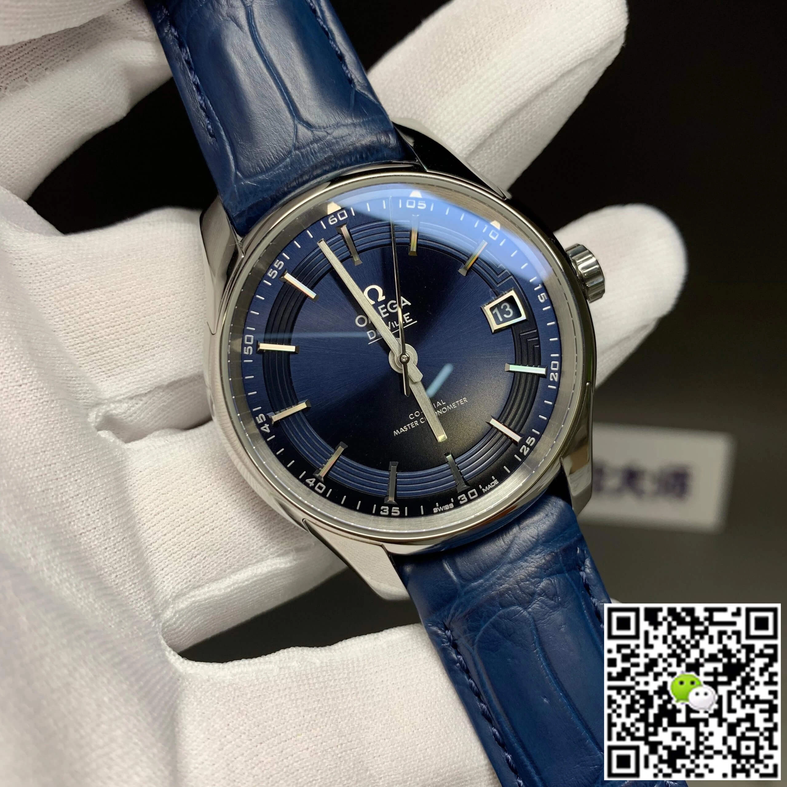 Omega De Ville 433.33.41.21.03.001 VS Factory 1:1 Best Edition Replica Watch Leather Strap